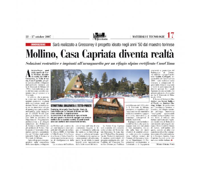 carlo mollino, casa capriata